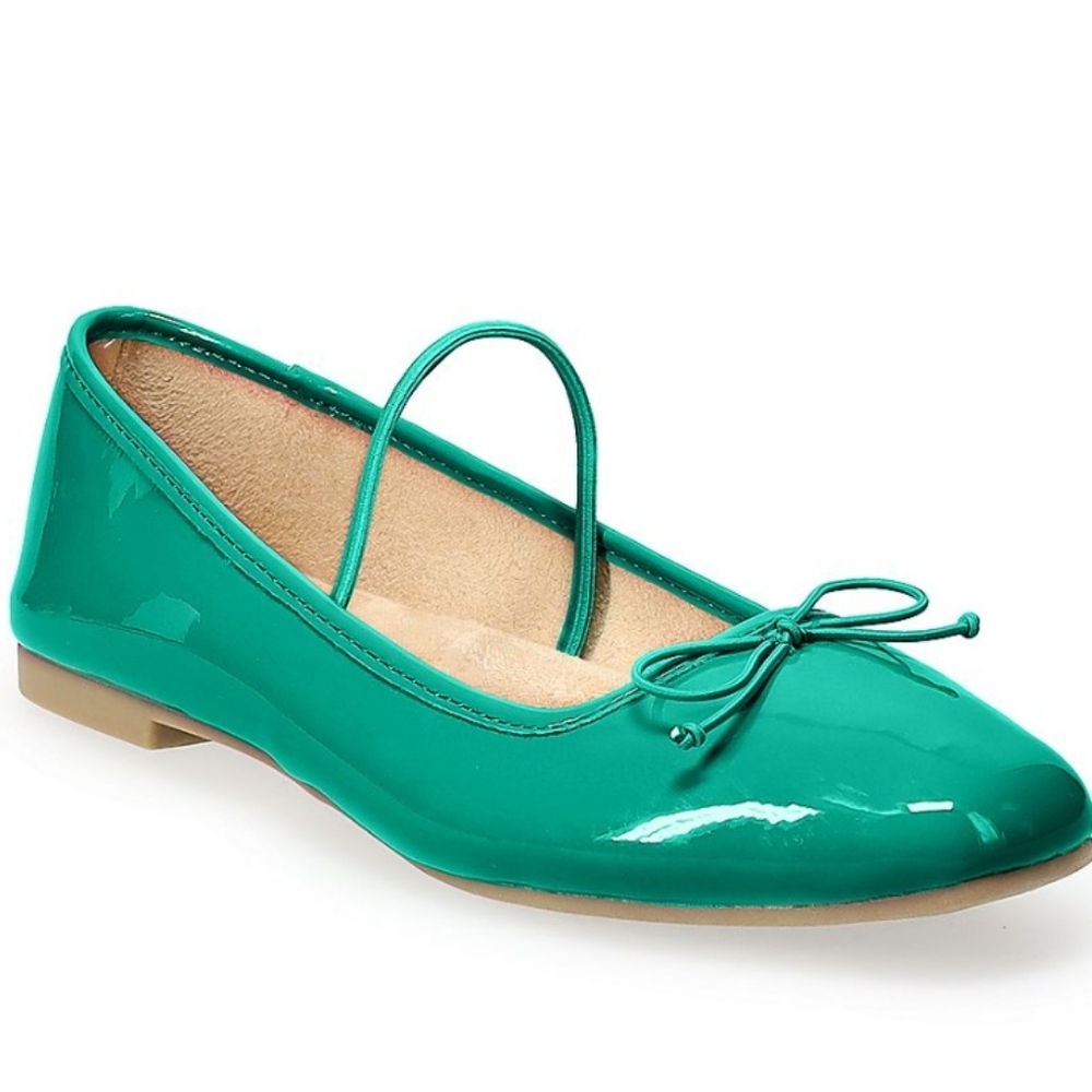 SO Kendyll Women's Green Mary Jane Ballet Flats Size 11